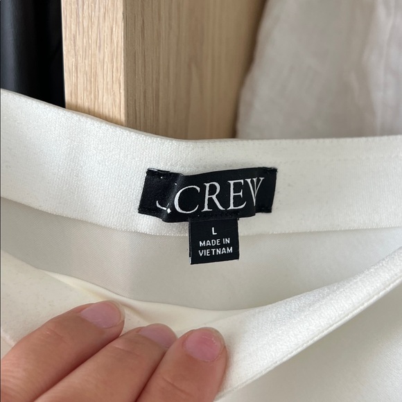 J. Crew Gwyneth slip skirt white Size L - Picture 4 of 7